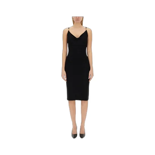 Versace Sleeveless Cowl-Neck Midi Dress
