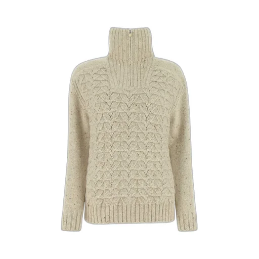 Semi-Zipper Cashmere Sweater