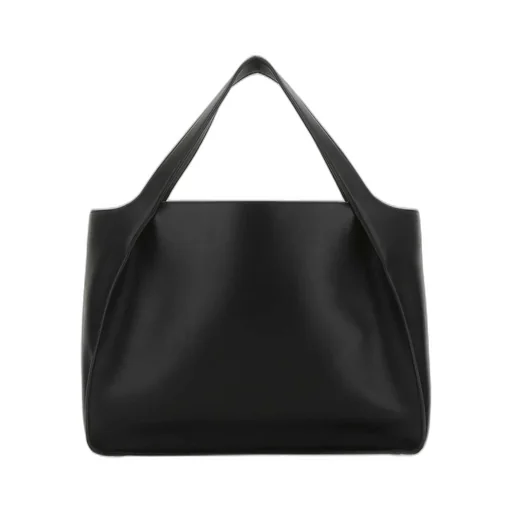 Stella Mccartney Logo Perforated Open Top Tote Bag