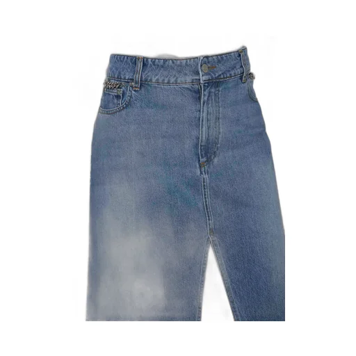 Stella Mccartney Front Slit Denim Skirt