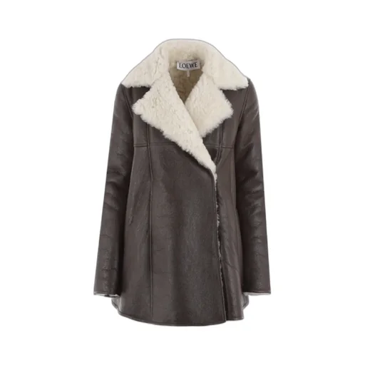 Lapel Long-Sleeved Leather Jacket