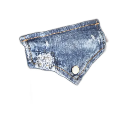 Dsquared2 Button-Up Denim Distressed Shirt