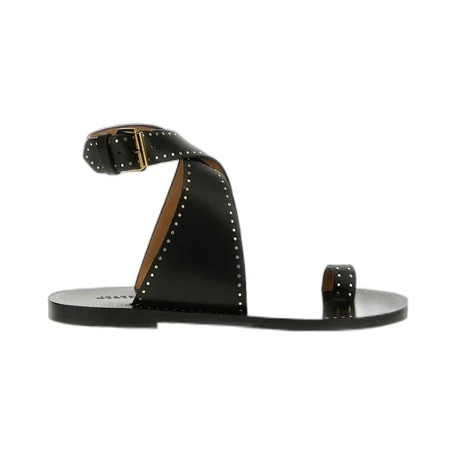 Isabel Marant Cross-Strap Studded Open-Toe Sandals