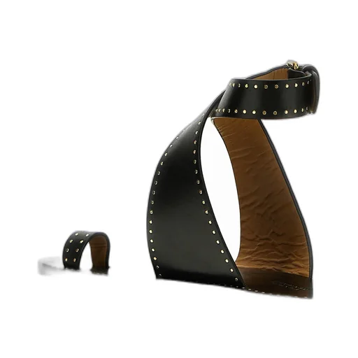 Isabel Marant Cross-Strap Studded Open-Toe Sandals