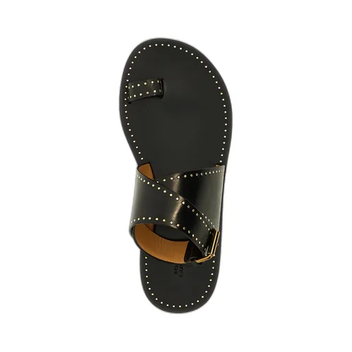 Isabel Marant Cross-Strap Studded Open-Toe Sandals
