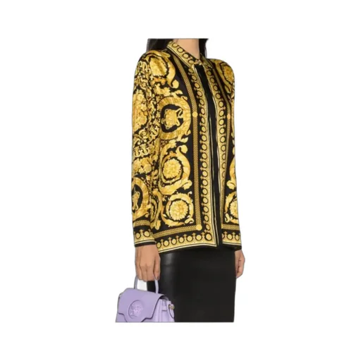 Versace Heritage Barocco-Printed Long-Sleeved Shirt