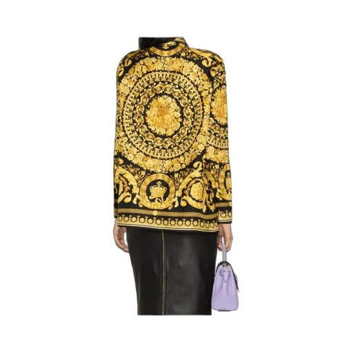 Versace Heritage Barocco-Printed Long-Sleeved Shirt