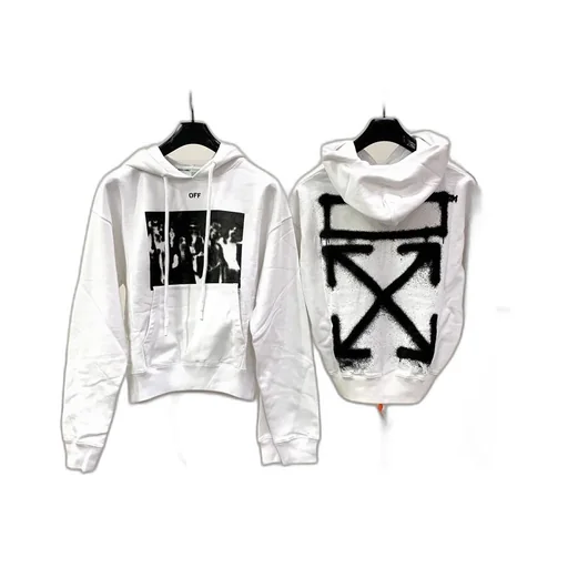 Graphic Print Logo Hoodie