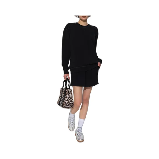 Ganni Logo-Embroidered Drawstring Shorts