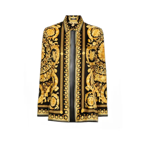 Versace Heritage Barocco-Printed Long-Sleeved Shirt
