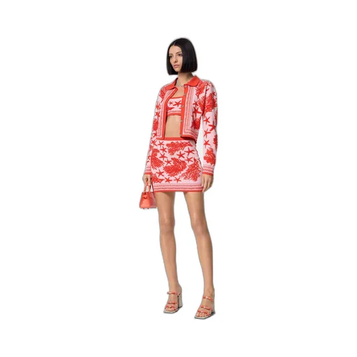 Versace Barocco Sea Button-Up Polo Cardigan