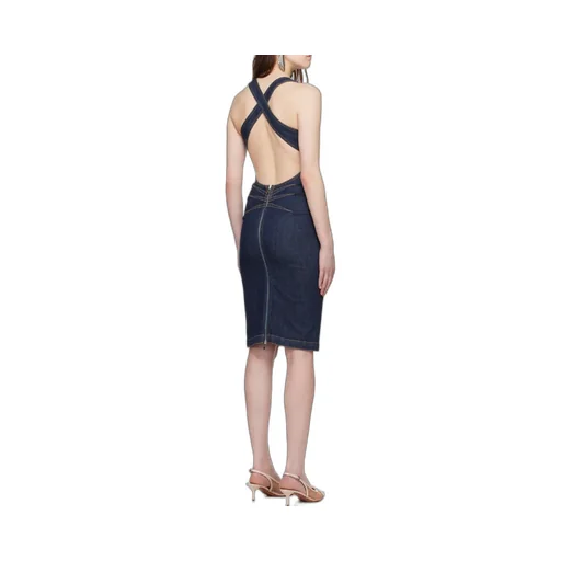 AlaÏA Sculpting Denim Dress