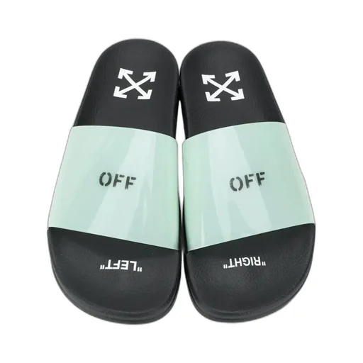 Off-White Logo Printed Slip-On Slides