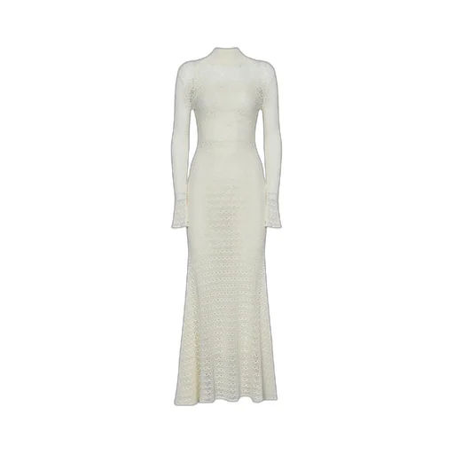 Open-Knit Maxi Dress