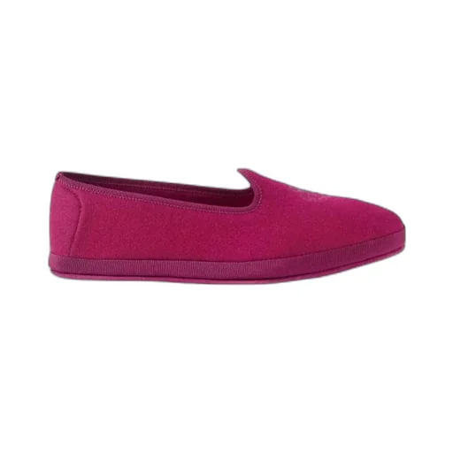 Venice Embroidered Cashmere Flat Shoes