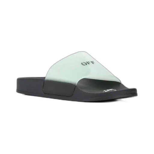 Off-White Logo Printed Slip-On Slides