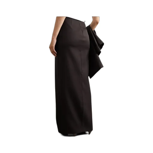 Bartelle Wool Extra-Long Skirt