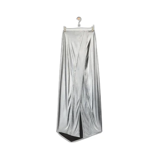 Draped Skirt In Laminated Jersey