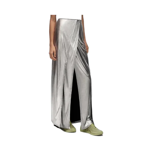 Draped Skirt In Laminated Jersey