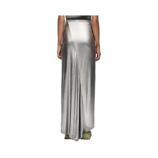Draped Skirt In Laminated Jersey