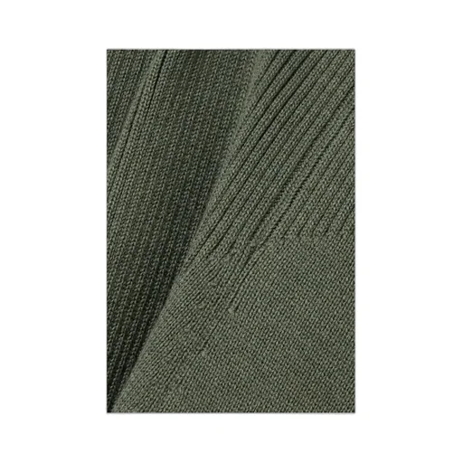 Ribbed Wool Mid-Length Dress