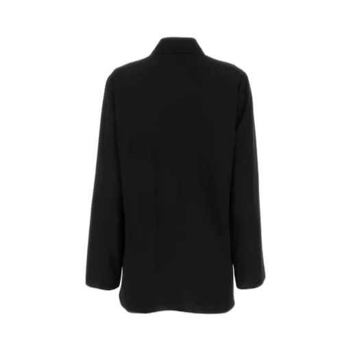 The Row Long-Sleeved Tie-Detailed Top