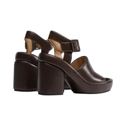 105Mm Padded Leather Sandals