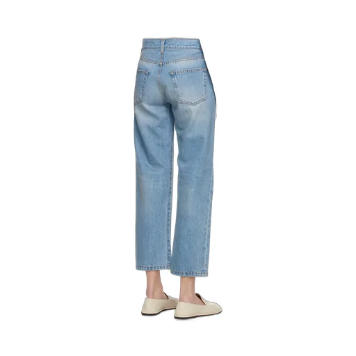 Mid-Waist Five-Bag Jeans