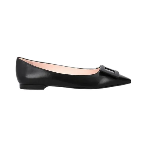 Roger Vivier Gommettine Pointed-Toe Flat Shoes