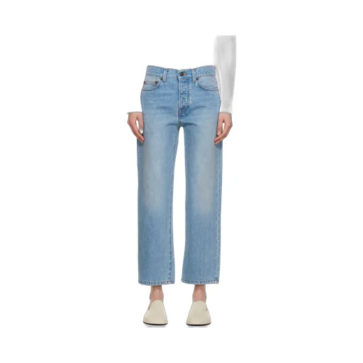 Mid-Waist Five-Bag Jeans