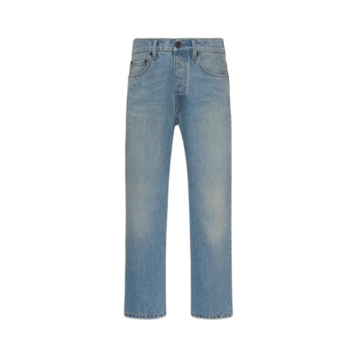 Mid-Waist Five-Bag Jeans