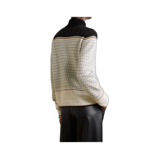 Jacquard Turtleneck Pullover