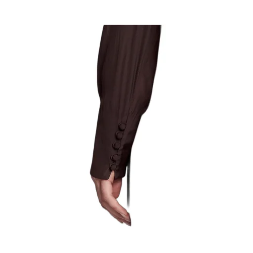 Long-Sleeved Pleated Dress