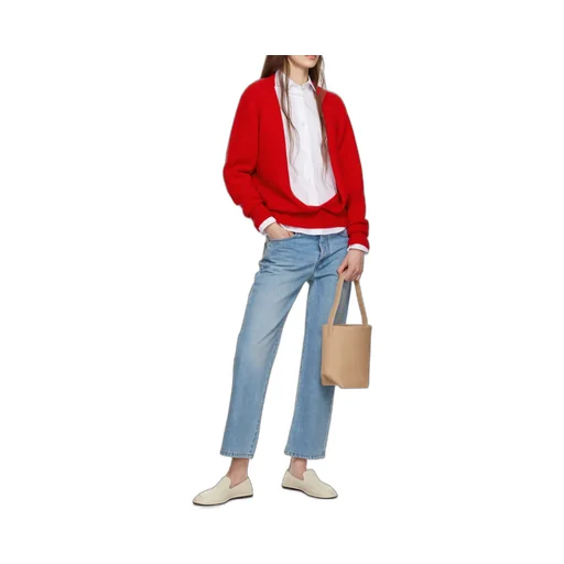 Mid-Waist Five-Bag Jeans