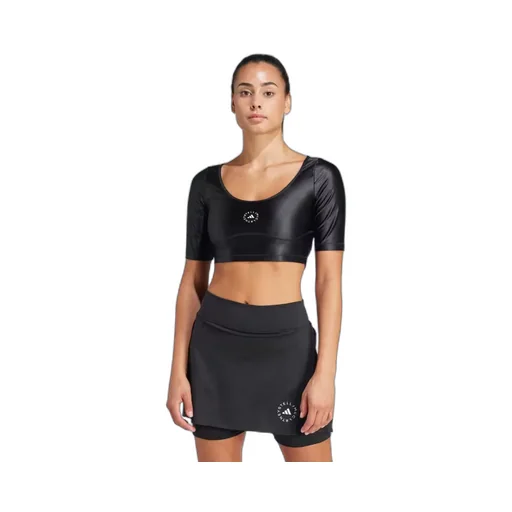 Adidas By Stella Mccartney Logo Printed Cropped Top