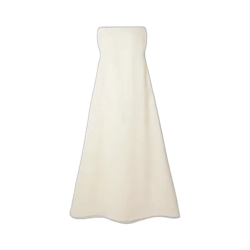 Logo Silk Crepe Chine Tube Top Dress Dress