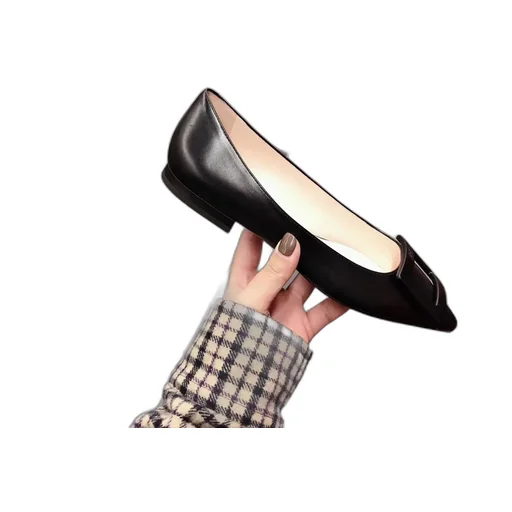 Roger Vivier Gommettine Pointed-Toe Flat Shoes