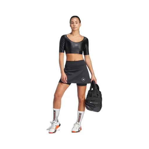 Adidas By Stella Mccartney Logo Printed Cropped Top