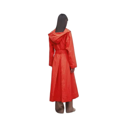 Long Double-Breasted Windbreaker