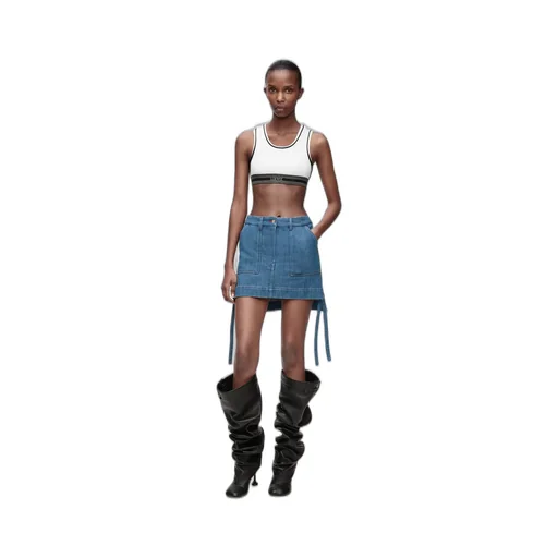 Cropped Tank Top In Viscose
