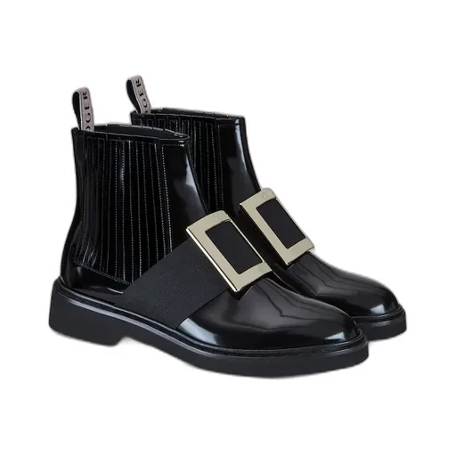 Roger Vivier Viv' Rangers Buckle Chelsea Boots