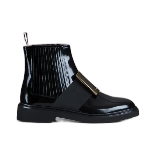 Roger Vivier Viv' Rangers Buckle Chelsea Boots