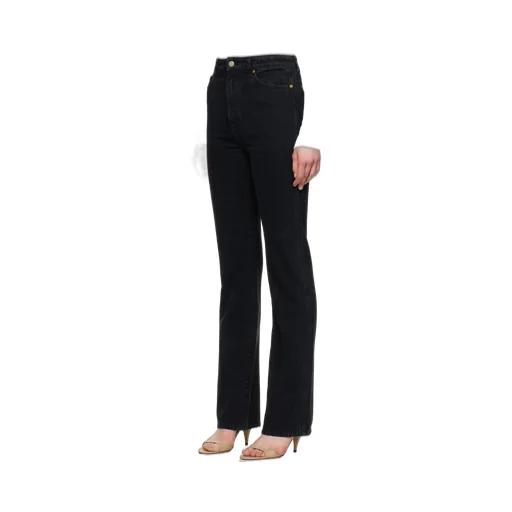 Khaite Danielle High-Waist Straight-Leg Jeans