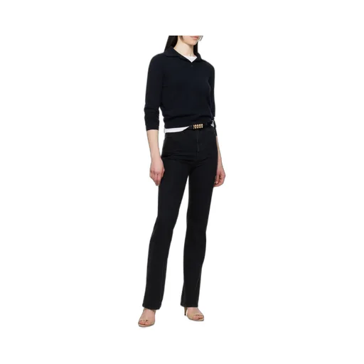 Khaite Danielle High-Waist Straight-Leg Jeans