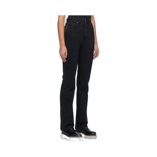 Khaite Danielle High-Waist Straight-Leg Jeans