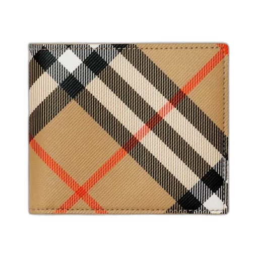 Burberry Check Printed Bifold Wallet