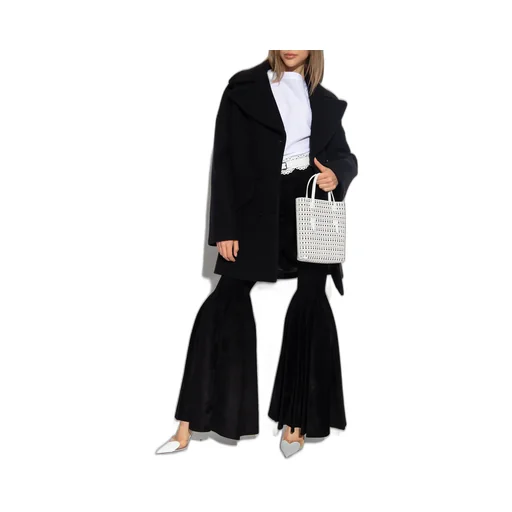 AlaÏA Double-Breasted Straight Hem Caban Coat