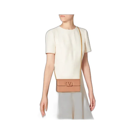 Valentino Vlogo Signature Foldover Top Clutch Bag