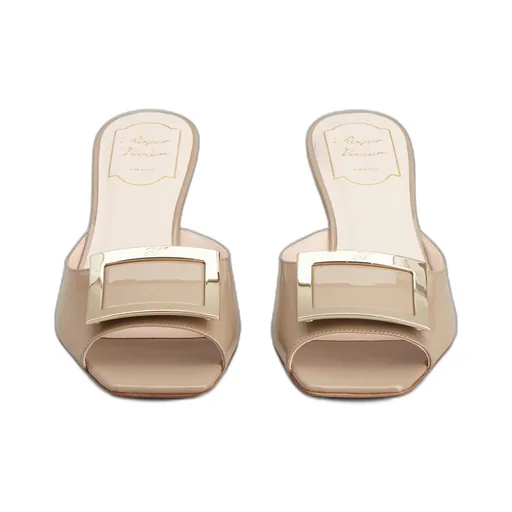 Roger Vivier Logo Engraved Slip-On Mules