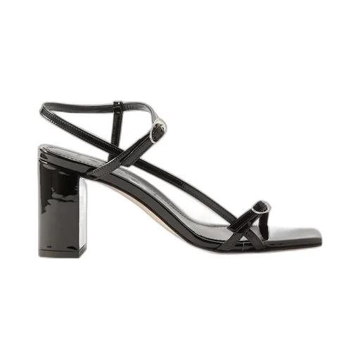 Square-Headed High-Heeled Sandals